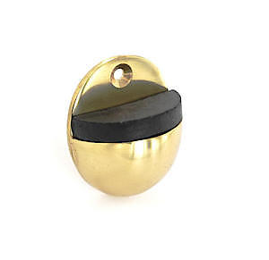 Sec Oval Door Stop Brs S2570