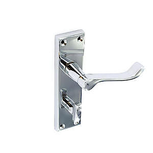 Chrome Scroll Bathroom Handles (Pair)