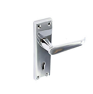 Sec Chrm Flat Lock Handle S2705