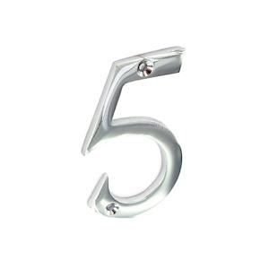 Sec 75Mm Numeral 5 Chrome S2965*
