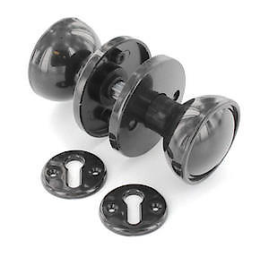 Economy Brown Plastic Complete Door Handle Set