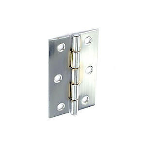 Securit Chrome Polished Butt Hinges 75mm(3") S4302
