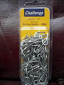 Challenge Zinc Plated Netting Staples 20Mm 40G - 11204