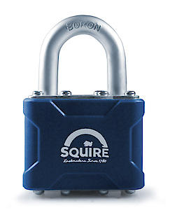 Henry Squire Stronglock Laminated Open Shackle 4 Pin Double Locking Padlock, 44 Mm (Length)