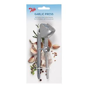 Tala / Chef Aid Garlic Press With Cherry & Olive Stoner | Chrome Plated.
