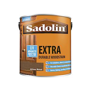 Sadolin Extra Woodstain (Yellow Tin) 2.5Lt - African Walnut