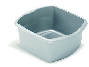 Addis 8 Litre Small Rectangular Bowl, Metallic Silver, 8L, 319251