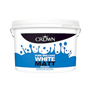 CROWN Emulsion Brilliant White Matt 10 Litre