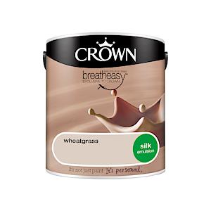 Crown Breatheasy Emulsion Paint - Silk - Wheatgrass - 2.5L