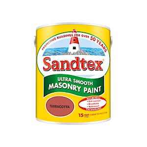 Sandtex Smooth Masonry Paint 5L - Terracotta