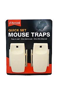 Rentokil Fq26 Quick Set Mouse Trap (Set Of 2)