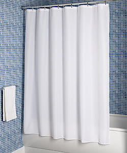 Croydex Shower Curt Textile Wht Af159022, Polyester, White, 1800 X 1800mm
