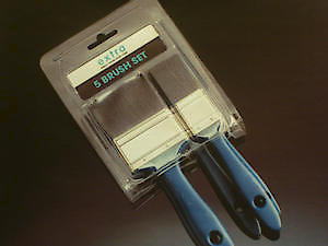 Extra - Natural Paint Brushes - Set Of 5 - 12Mm, 25Mm, 38Mm 50Mm & 62Mm