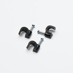 C/Clip Rnd BLK 6.0mm