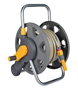 Hozelock 2 In 1 Hose Reel With 25M Maxi Plus Hose + Fittings