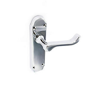 Chrome Shaped Latch Handle S2711