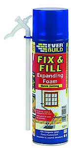 Everbuild Fix & Fill Quick Setting Foam 750ml