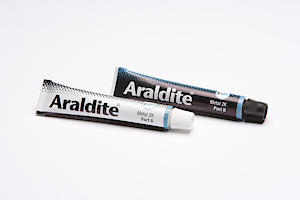 Araldite Ara-400010 2-Tubes Steel Epoxy, 15 Ml X 2