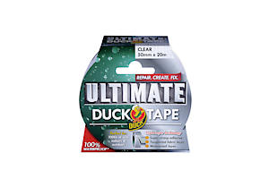 Duck Tape Ultimate Cloth Tape Clear 50Mm X 20M