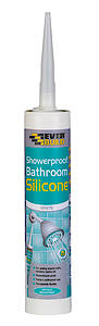 Everbuild Showerproof Bathroom Silicone Sealant  White €“ 280Ml