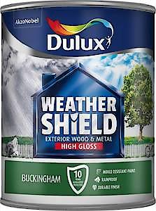 Dulux Weathershield Quick Drying Exterior Gloss 1L Extra Deep