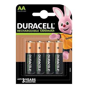 Duracell Hr6 / Dc1500 Pack Of 4 Piles Aa 1300 Mah