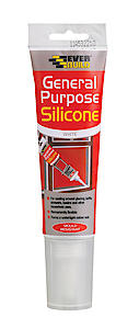 Everbuild General Purpose Silicone Sealant €“ Waterproof Clear €“ 80Ml