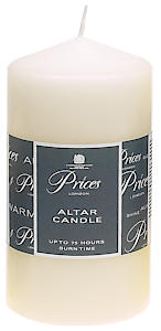 Price'S Candles - Altar Candle - 150Mm X 80Mm - Unscented - Up To 50 Hour Burn Time