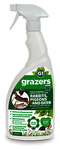 Grazers G1 Rabbit, Pigeon and Deer deterrent | Ready to Use 750ml | Eco friendly