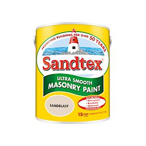 Sandtex 5 Litres Ultra Smooth Masonry Paint Sandblast