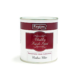 Rustins Chalky Finish Paint Windsor White 250Ml