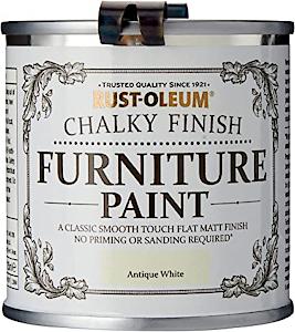 Rust-Oleum Amz0013 Chalky Furniture Paint Antique White 125Ml