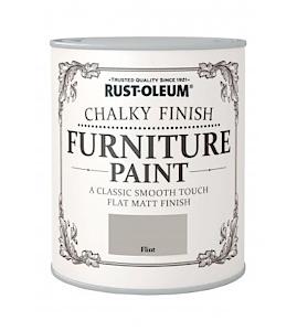 Rust-Oleum Chalky Finish Furniture Paint Flint Matt 750Ml