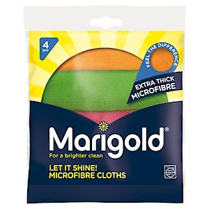 Marigold Let It Shine 4Pk - Extra Thick Microfibre Cloths