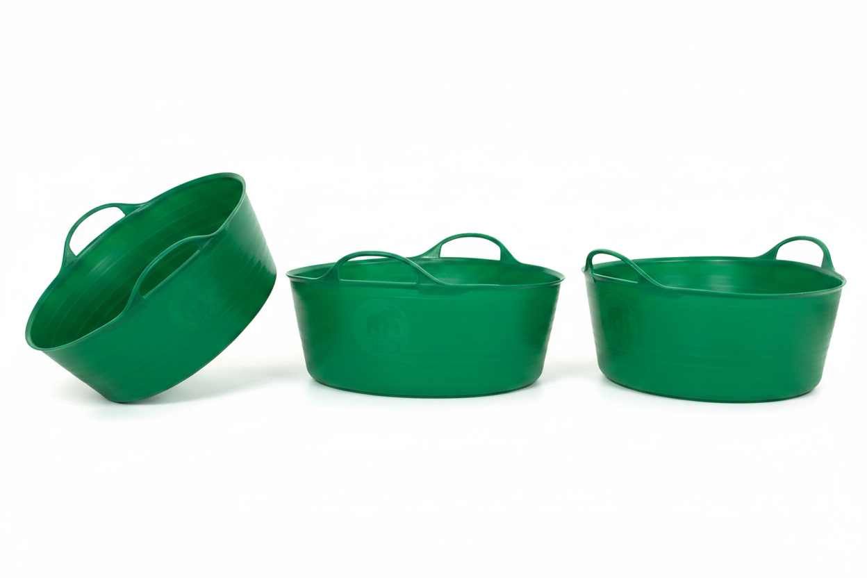 Red Gorilla Tubtrug | Green | Shallow | 15L Capacity