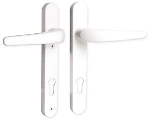 Sterling UPVC Lever Door Handles | 92mm | 2 Key Hole | White | DH1W