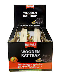 Rentokil R.Kil Wooden Rat Trap Pwl02