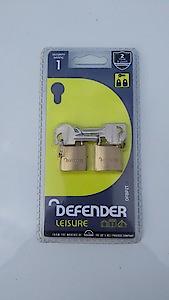 Def 20Mm Brass Padlock X2 Dfbp2T