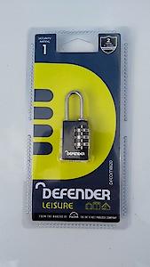 Squire 20Mm Blk Combi Padlock Dfcombi20, Black, 20 Mm