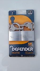 Defender Aluminium Padlock Twin Pack 40Mm