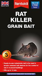 Rentokil P Rentokil Psr32 Rat Killer Grain Bait, Black, 4 X 10.5 X 18.5 Cm