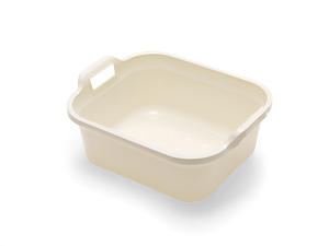 Addis Large Rectangular 10L Washing Up Bowl With Handles, Linen