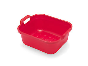 Addis Large Washing Up Bowl 10L Capacity In Roasted Red, 39 X 32 X 14 Cm