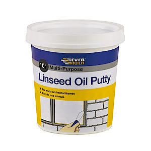 Everbuild 101 Multi-Purpose Linseed Oil Putty, Natural, 500 G (Pack Of 1)