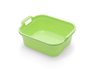 Addis Rectangular Washing Up Bowl With Handles, Plastic, Mint Green