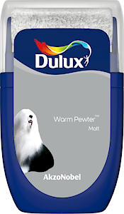 Dulux Walls & Ceilings Tester Paint, Warm Pewter, 30 Ml