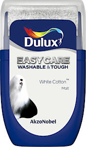 Dulux Easycare Washable & Tough Tester Paint, White Cotton, 30 Ml