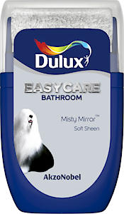 Dulux Easycare Bathroom Tester Paint, Misty Mirror, 30 Ml