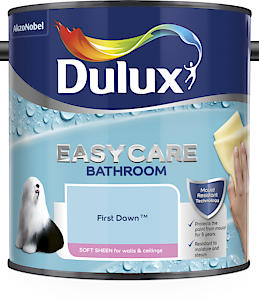 Dulux Easycare Bathroom Soft Sheen Emulsion Paint For Walls And Ceilings - First Dawn 2.5 Litres