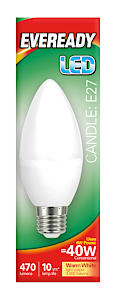 6W Led Candle Opal E27 Ww S13614